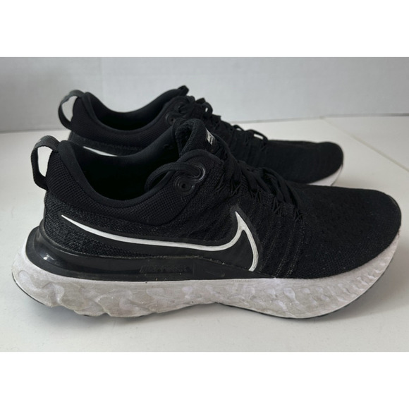 Nike React Infinity Flyknit Women’s Running Shoes 9.5 Black Gym Fitness Sneakers - Picture 6 of 14
